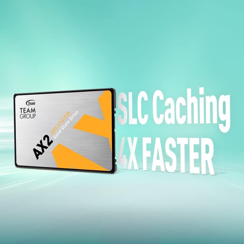 TEAMGROUP AX2 2TB 2 Pack 3D NAND TLC 2.5 Inch SATA III Internal Solid State Drive SSD (Read Speed 540 MB/s) Compatible with Laptop & PC Desktop T253A3002T0C1P1