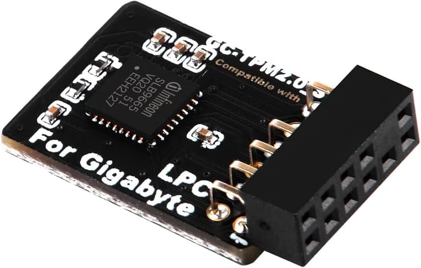 TPM2.0 Module LPC 12Pin Module with Infineon SLB9665 for Gigabyte Motherboard Compatible with GC-TPM2.0_S