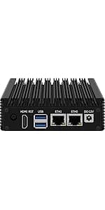 N355 Mini PC 4-Bay NAS Server Pocket Host X86 P6 Lake-N355(Upgraded intelN305) 4M.2 NVMe Expansion Slots, DDR5 4800MHz, Dual 2.5G Network Cards (NO RAM NO SSD)
