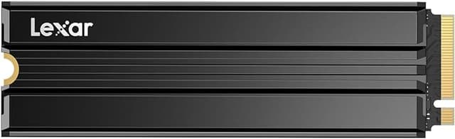 Lexar 1TB NM790 SSD with Heatsink PCIe Gen4 NVMe M.2 2280 Internal Solid State Drive, Up to 7400/6500 MB/s Read/Write, Compatible with PS5, for Gamers and Creators, Black (LNM790X001T-RN9NU)