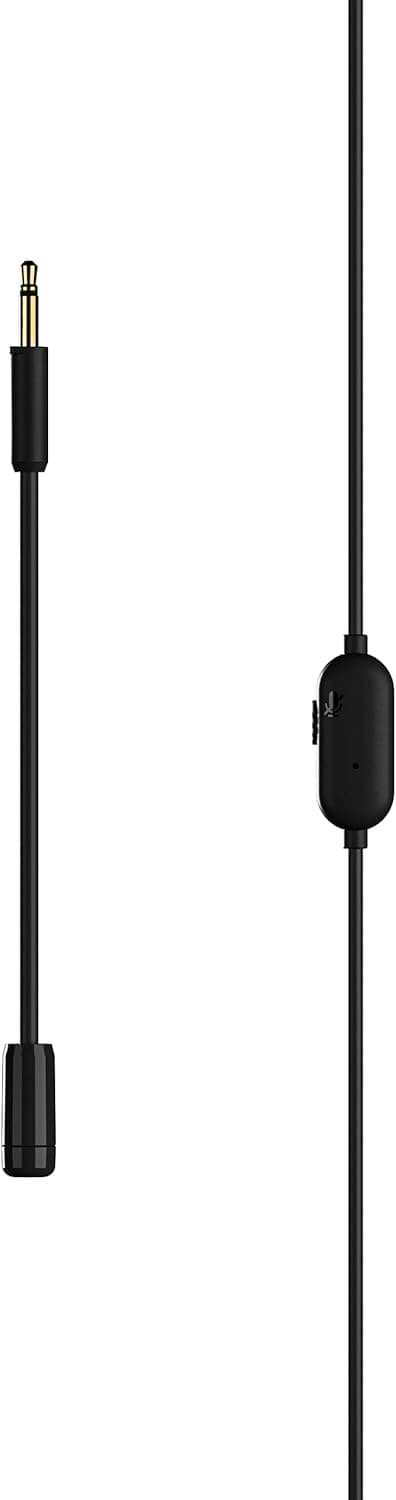 SteelSeries Tusq in-Ear Mobile Gaming Headset – Dual Microphone with Detachable Boom Mic – Ergonomic Suspension Design Earphones – for Mobile,Black