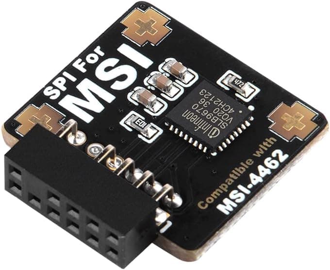 TPM2.0 Module TPM SPI 12Pin Module with infineon SLB 9670 for MSI Motherboard Compatible with TPM2.0(MS-4462)