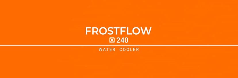 ID-COOLING FROSTFLOW X 240 CPU Water Cooler AIO Cooler 240mm CPU Liquid Cooler White LED 2x120mm PWM Fans, Intel 1700/1200/115X, AMD AM5/AM4