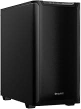 be quiet! Pure Base 501 Black ATX Case | 2 Preinstalled Pure Wings 3 140mm PWM Fans | Optimized Air Pressure | Compact PC Case | Vertical GPU Installation | USB 3.2 Gen. 2 Type C | BG073