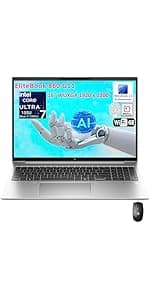 HP Elitebook 650 G10 15.6" FHD Business Laptop Computer, 13th Gen Intel 10-Core i5-1335U (Beat i7-1270P), 16GB DDR4 RAM, 512GB PCIe SSD, WiFi 6E, Bluetooth 5.3, Backlit KB, FR, Windows 11 Pro, AZ-XUT