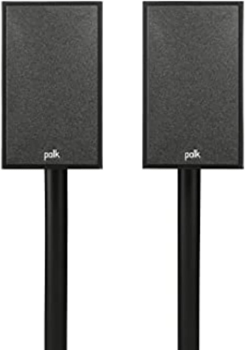 Polk Monitor XT15 Pair of Bookshelf or Surround Speakers - Hi-Res Audio Certified, Dolby Atmos & DTS:X Compatible, 1" Terylene Tweeter & 5.25" Dynamically Balanced Woofer (Pair, Midnight Black)
