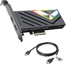 AVerMedia HDMI 2.1 Internal PCIe Capture Card for Streaming and Recording 4K60 with Ultra-Low Latency on PS5, PS4 Pro, Xbox Series X/S, Xbox One X, Switch Games - GC575 Live Gamer 4K 2.1