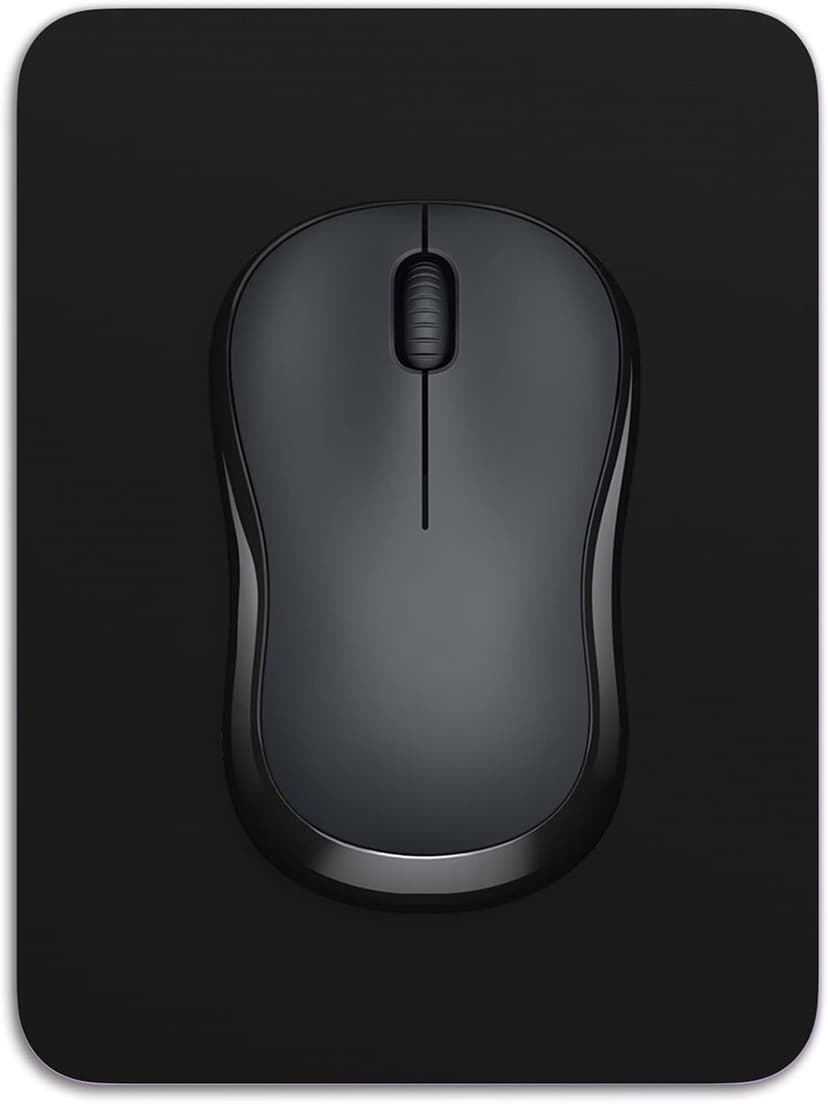 Dapesuom Small Mouse Pad, 6 x 8 Inch Thick Rubber Premium-Textured Non-Slip Portable & Washable Mini Mouse Mat for Women Men Wireless Laptops Keyboard Tray Gaming Work Computer Office Travel, Black