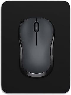 Dapesuom Small Mouse Pad, 6 x 8 Inch Thick Rubber Premium-Textured Non-Slip Portable & Washable Mini Mouse Mat for Women Men Wireless Laptops Keyboard Tray Gaming Work Computer Office Travel, Black
