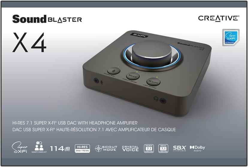 Creative Labs 272791 So 70sb181500000 Sound Blaster X4 Retail
