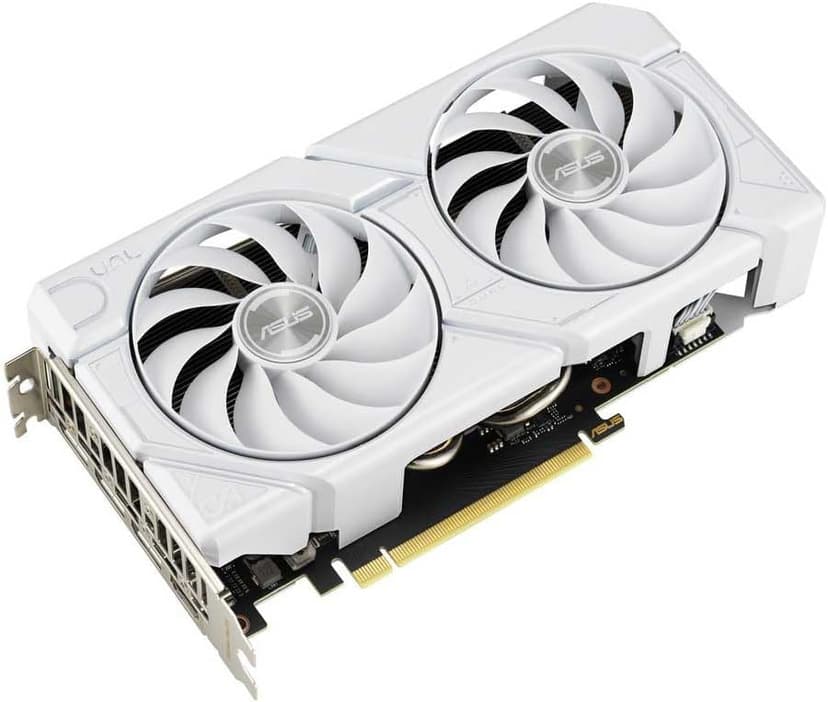 ASUS Dual GeForce RTX 4060 EVO White OC Edition 8GB GDDR6 Gaming Graphics Card White (Nvidia GeForce RTX4060 DLSS3, 246 AI Tops, PCIe 4.0, 1x HDMI 2.1a, 3X DisplayPort 1.4a,
