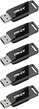 PNY 64GB Attaché X USB 3.2 Gen 1 Flash Drive, Advanced Performance Up to 130MB/s Read, Everyday Data Store & Transfer, Reliable Portable Storage, Durable, Type-A, Computers, Laptops, Desktops, 5-Pack