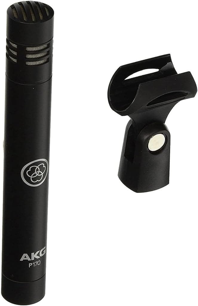 AKG Pro Audio Instrument Condenser Microphone, XLR, Black (P170)