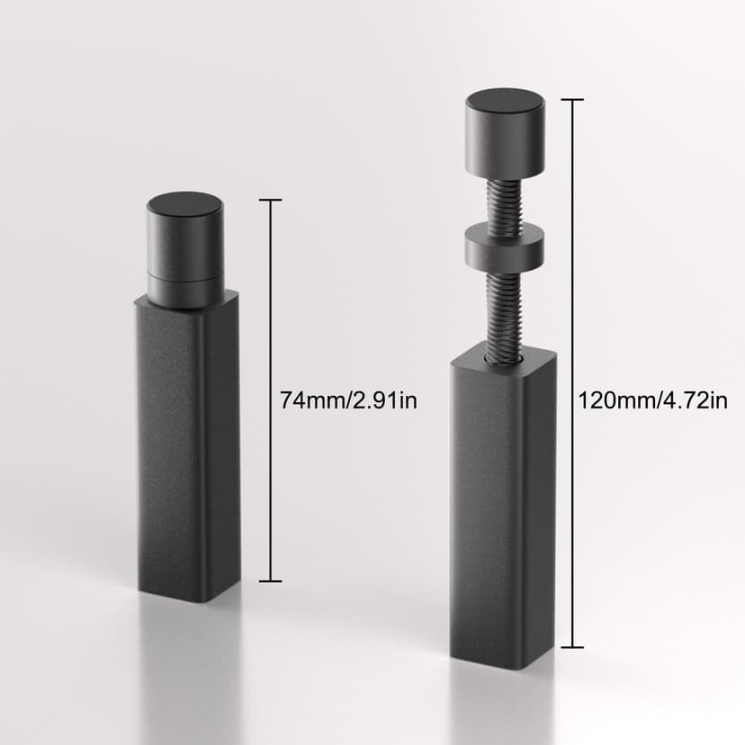 GPU Support Bracket, Aluminum Adjustable Graphics Card Holder, Video Card Stand, Anti Sag GPU Support 74-120mm