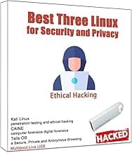 USB for Kali Linux 2024,Tails 6.4,Caine 13 | 3IN1 Bootable USB Flash Drive | Ethcial Hacking Tools,Digital Forensics Tools,Anonymous Browsing