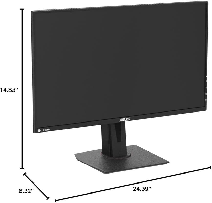 ASUS TUF Gaming VG279QM 27” HDR Monitor, 1080P Full HD (1920 x 1080), Fast IPS, 280Hz, G-SYNC Compatible, Extreme Low Motion Blur Sync (ELMB SYNC), 1ms, DisplayHDR 400,, BLACK
