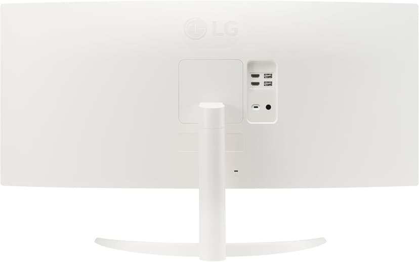 LG 34SR63QA-W 34 inch Smart Curved Monitor with Streaming TV, QHD 1440p, UltraWide Screen, USB Type-C 65W PD, 1800R, webOS, HDR10, 100Hz, Built-in Speaker, AirPlay2, Screen Share, Bluetooth, White