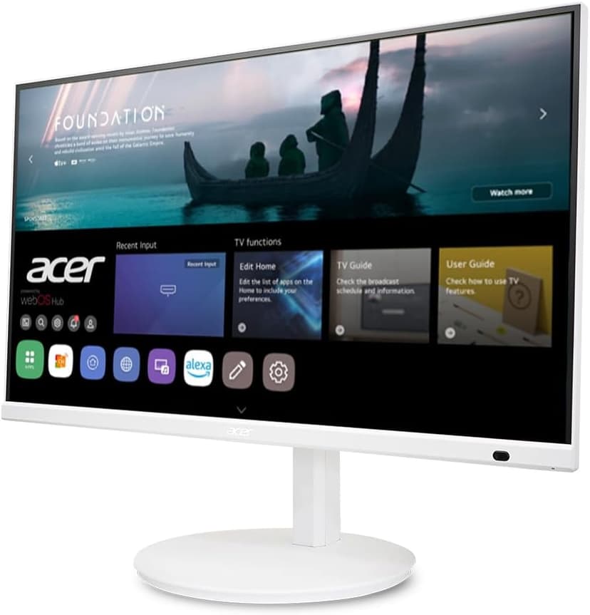Acer CS272 27” IPS Full HD Smart Monitor | WebOS | Streaming TV | Bluetooth | Wireless Projection | iOT Device for Smart Home | Height Adjustable, Swivel, Tilt & Pivot | 3Wx2 Speakers | sRGB 99%
