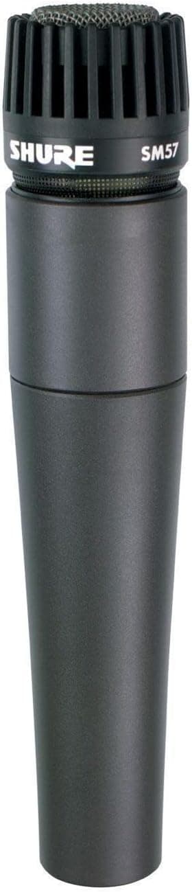 Shure SM57 Pro XLR Dynamic Microphone - Professional Studio & Live Performance Cardioid Mic for Instruments, Recording for Drums, Percussion, & Instrument Amplifier Miking (SM57-LC)