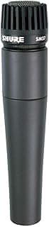 Shure SM57 Pro XLR Dynamic Microphone - Professional Studio & Live Performance Cardioid Mic for Instruments, Recording for Drums, Percussion, & Instrument Amplifier Miking (SM57-LC)