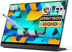 Q3 Touchscreen with Stylus, 16" 16:10, 2.5K IPS, 400 Nit Brightness, 2560x1600 Resolution Screen, Portable Monitor Display, for Gaming, Office, and Digital Art.