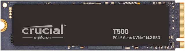 Crucial T500 1TB Gen4 NVMe M.2 Internal Gaming SSD, Up to 7300MB/s, Laptop & Desktop Compatible + 1mo Adobe CC All Apps - CT1000T500SSD8