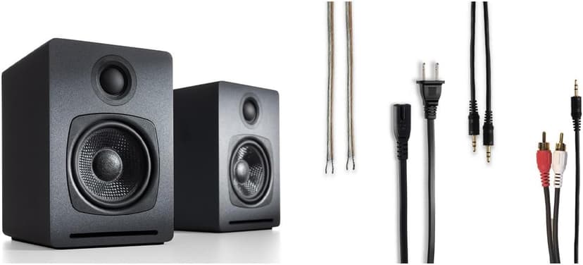 Audioengine A1 Wireless Computer Speakers - 60 W Bluetooth Desktop PC Computer Speakers - Gaming, Music and More