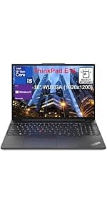 Lenovo ThinkPad E16 G2 16" FHD+ Business Laptop Computer, Intel 16-Core Ultra 7 155H (Beat Ultra 7 255U), Arc Graphics, 64GB DDR5 RAM, 2TB PCIe SSD, WiFi 6E, Backlit KB, FR, Windows 11 Pro, AZ-XUT
