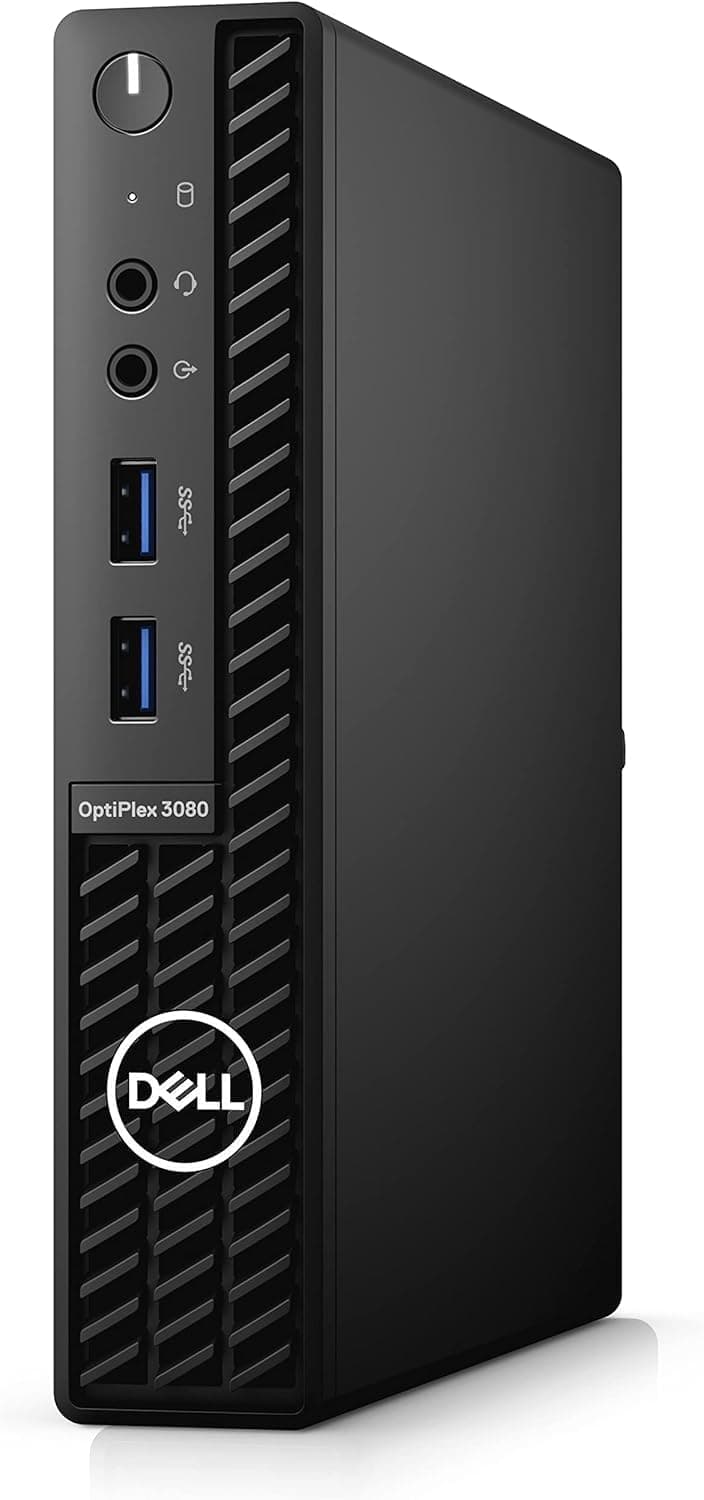 Dell OptiPlex 3000 3080 Desktop Computer - Intel Core i3 10th Gen i3-10100T Quad-core (4 Core) 3GHz - 8GB RAM DDR4 SDRAM - 256GB SSD - Micro PC (KT0JX) (Renewed)