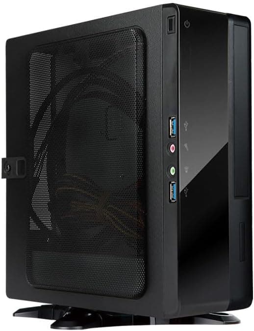 InWin BQ656 Mini-ITX Case with Internal 200W 80+ Gold PSU, Slim Optical Drive Bay x 1 or 2.5" HDD x 1, 2.5" HDD x 1; Front Port: USB 3.0 x 2, HD Audio