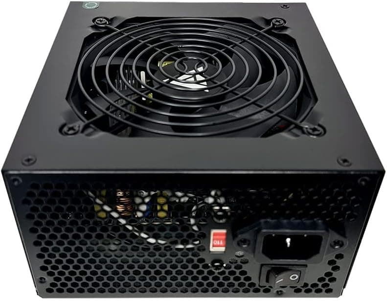 Apevia SPIRIT600W Spirit 600W ATX Power Supply with Auto-Thermally Controlled 120mm Fan, 115/230V Switch, All Protections