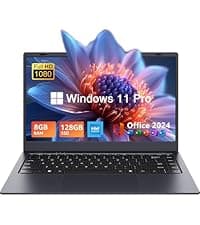 15.6-inch Windows 11 Laptop, 16GB RAM, 512GB SSD, FHD IPS Display Laptop Computer, Intel N5095 Quad Core, 2.4/5G WiFi, BT4.2 Backlit and Fingerprint, Lightweight and Portable