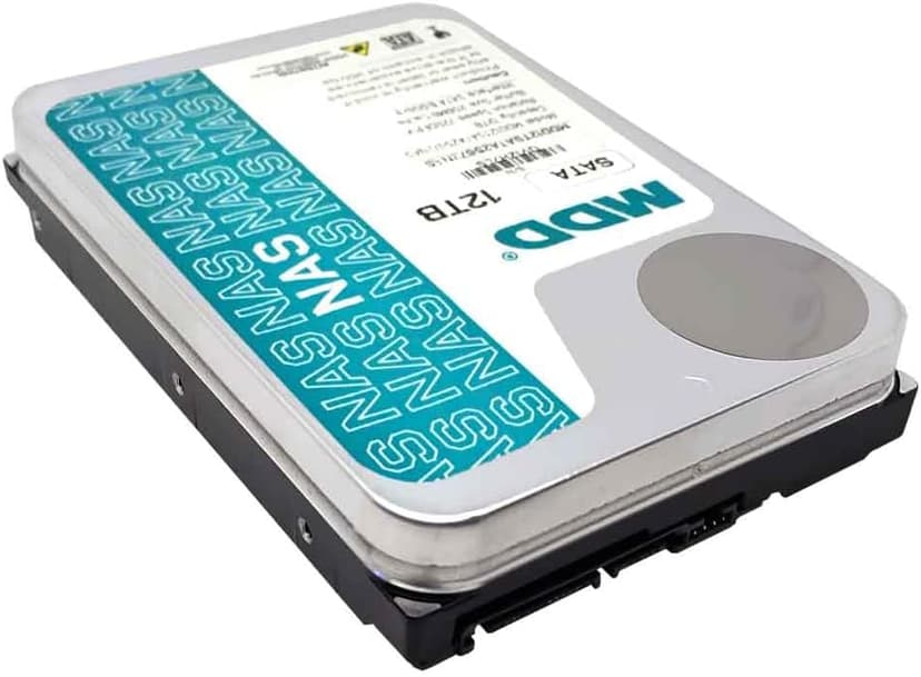 MDD MAXDIGITALDATA MDD (MDD12TSATA25672NAS) 12TB 7200 RPM 256MB Cache SATA 6.0Gb/s 3.5'' Internal NAS Hard Drive - 5 Years Warranty (Renewed)