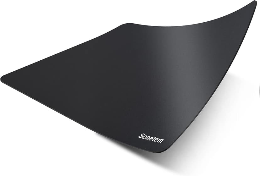 Senetem 4-Pack Mouse Pad, Ultra-Smooth Gaming Mousepad, Non-Slip Rubber Base, Washable Surface Fits Wired & Wireless Mouse – Perfect for Desk, Laptop, PC & Office, Small Portable, 11x8.6 in, Black