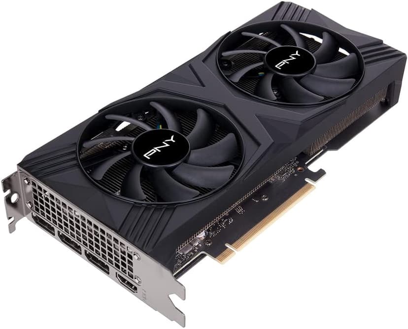 PNY GeForce RTX™ 4060 Ti 8GB Verto™ Dual Fan Graphics Card DLSS 3 (128-bit, PCIe 4.0, GDDR6, HDMI/DisplayPort, Supports 4k, 2 Slot)