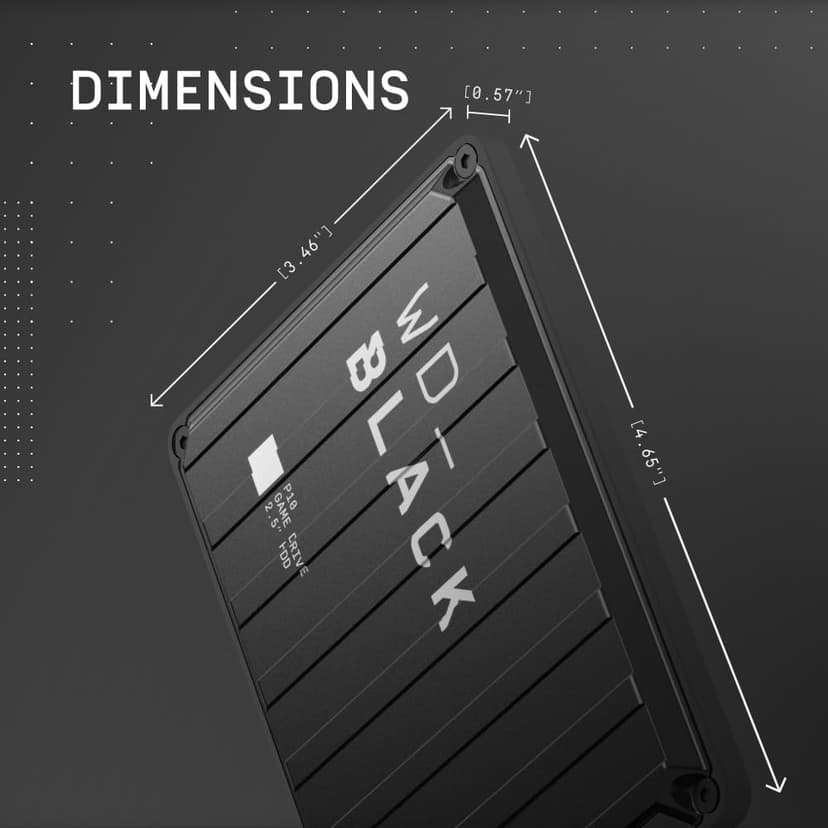 WD_BLACK 5TB P10 Game Drive, Portable External Hard Drive, Works with Playstation, Xbox, & PC - WDBA3A0050BBK-WESN