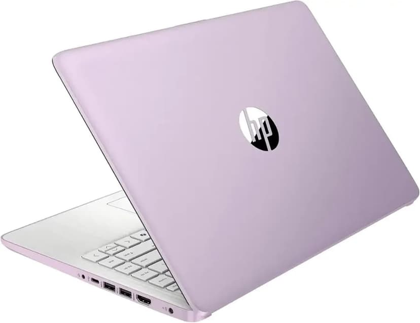 HP AI-Powered 14" HD Laptop with Microsoft Office and 1TB Cloud Storage Included for 1-Year| 16GB RAM|128GB SSD & 128GB Portable SSD| Intel 4-Core CPU| Webcam|Ultra Light| Windows 11| RK Bundle|Purple