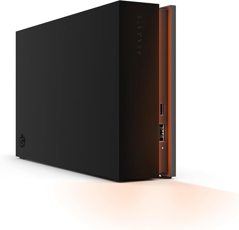 Seagate FireCuda Gaming Hub External Hard Drive HDD 8TB - USB 3.2, Customizable RGB LED lighting, Dual forward-facing USB for Desktop PC with Rescue Services (STKK8000400)