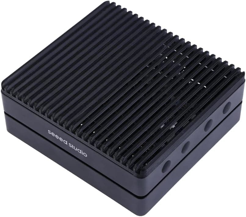 Seeed studio NVIDIA Jetson Nano Edge AI Device - reComputer J1010 Kit, Aluminium Case, Pre-Installed Jetpack System. Mini PC with 0.5 TFLOPs (FP16), Power Supply NOT Included