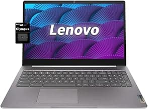 Lenovo 15.6" FHD Chromebook-Intel Quad-Core N4120(> N4020) 4GB RAM,128GB Storage,(64GB eMMC+64GB SD Card),Home & Student Laptop,with Privacy Camera,Wi-Fi6,HDMI1.4,Chrome OS,Artic Grey