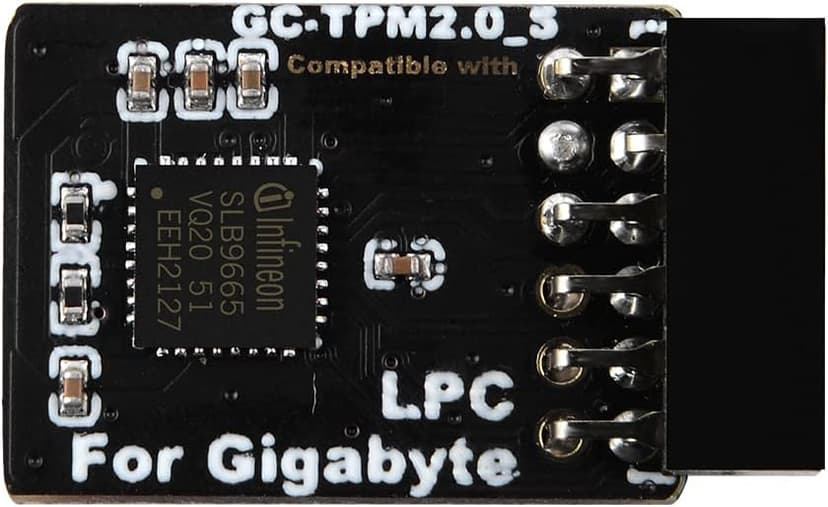 TPM2.0 Module LPC 12Pin Module with Infineon SLB9665 for Gigabyte Motherboard Compatible with GC-TPM2.0_S