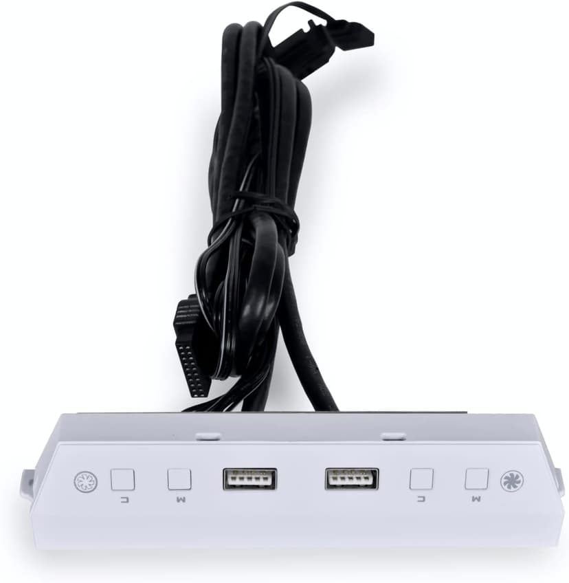 Lian Li Lancool 216 Mid-tower case with high cooling performance - Includes controller - dual front 160MM PWM fans and 1 rear 140MM PWM fan - Airflow focused - Up to 10 fans (CS-L216RCW-X White)