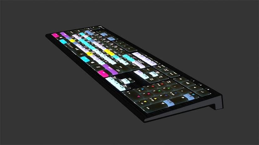 Logickeyboard Designed for Blackmagic Davinci Resolve 17 Compatible with Win 7-11- Astra 2 Backlit Keyboard # LKB-RESB-A2PC-US