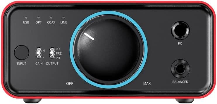 FiiO K7 Full Balanced HiFi DAC Headphone Amplifier AK4493S*2, XMOS XU208 PCM384kHz DSD256,USB/Optical/Coaxial/RCA Inputs, 6.35mm/4.4mm Output
