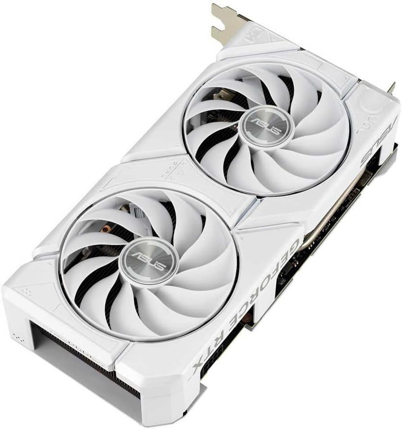 ASUS Dual GeForce RTX 4060 EVO White OC Edition 8GB GDDR6 Gaming Graphics Card White (Nvidia GeForce RTX4060 DLSS3, 246 AI Tops, PCIe 4.0, 1x HDMI 2.1a, 3X DisplayPort 1.4a,