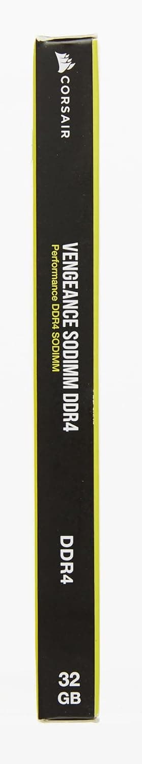 CORSAIR Vengeance SODIMM DDR4 RAM 32GB (2x16GB) 3200MHz CL22-22-22-53 1.2V Intel AMD Laptop Notebook Memory - Black (CMSX32GX4M2A3200C22)