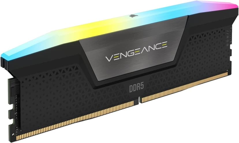 CORSAIR VENGEANCE RGB DDR5 RAM 32GB (2x16GB) 7000MHz CL34 Intel XMP iCUE Compatible Computer Memory - Black (CMH32GX5M2X7000C34)