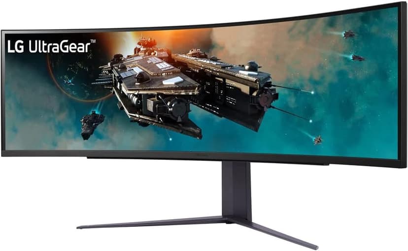 LG 49GR85DC-B 49 inch Curved Ultragear DQHD 1ms 240Hz Monitor, VESA DisplayHDR 1000 Bundle with 2 YR CPS Enhanced Protection Pack