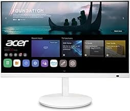 Acer CS272 27” IPS Full HD Smart Monitor | WebOS | Streaming TV | Bluetooth | Wireless Projection | iOT Device for Smart Home | Height Adjustable, Swivel, Tilt & Pivot | 3Wx2 Speakers | sRGB 99%