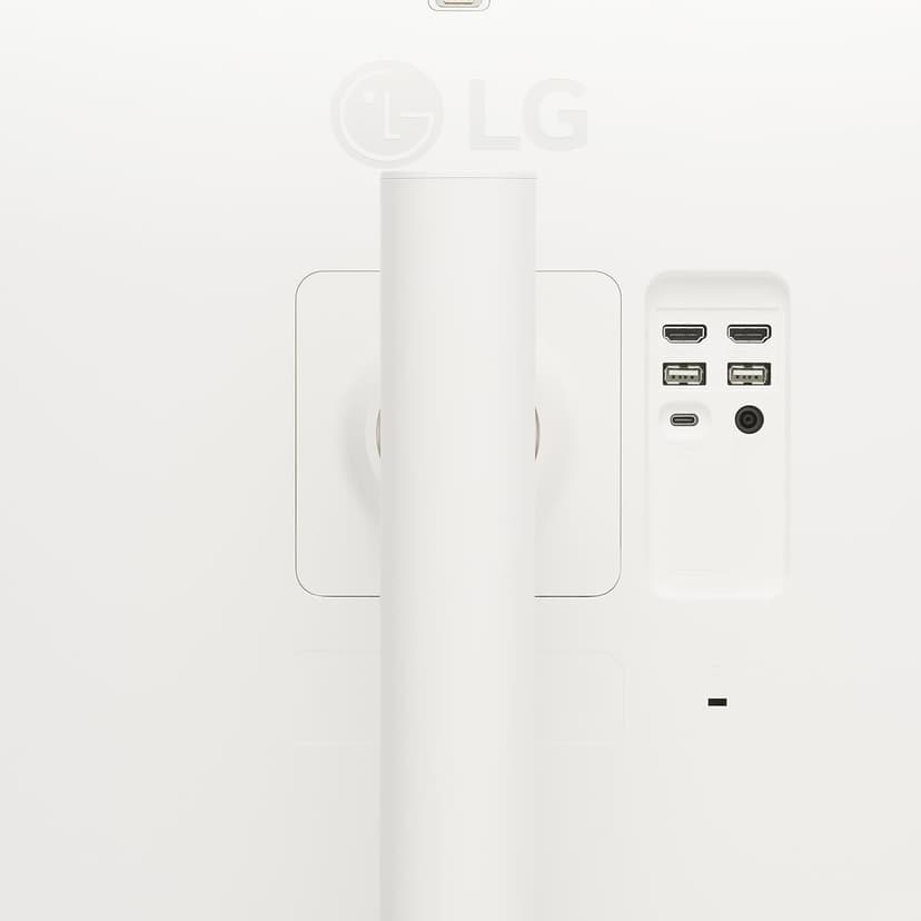 LG 27SR75U-W 27 inch 4K UHD (3840x2160) IPS HDR10 USB Type-C 65W PD Smart Monitor webOS 23 AirPlay Screen Share Bluetooth ThinQ App Built-in Speaker HDMI White